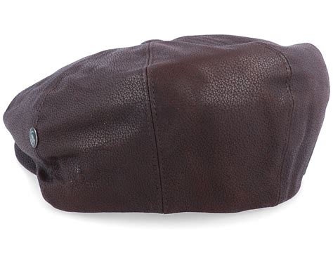 Suede Leather Brown Flat Cap City Sport Caps