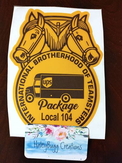 Ups Teamster 2 Color Decal Etsy