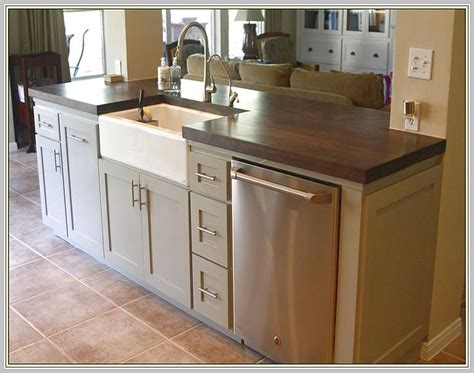 Living room, bedroom, dining room, patio Kitchen Island With Sink And Dishwasher | Building a ...