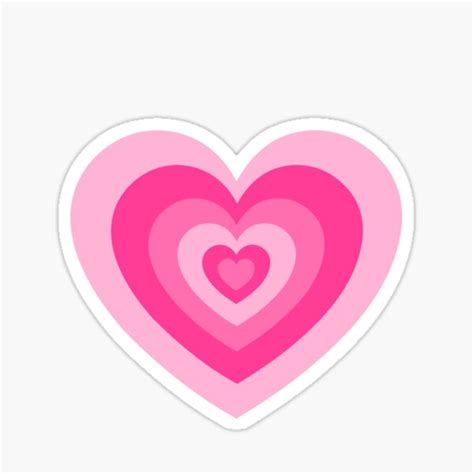 Pink Heart Pattern Sticker For Sale By Cyrellelana Redbubble