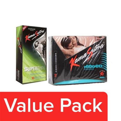 Buy Kamasutra Condoms Pleasure Series Super Thin 12 Pcs Ribbed