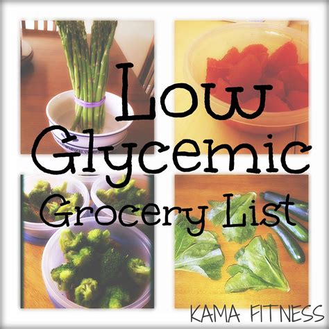 Low Glycemic Grocery List Low Glycemic Diet Low Glycemic Low