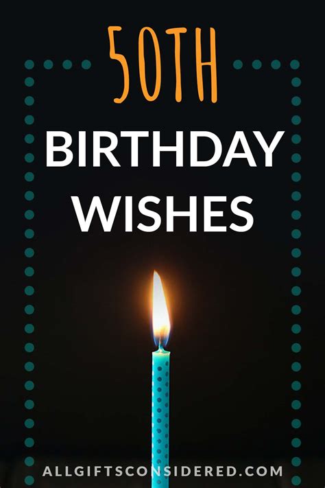 100 Best 50th Birthday Wishes » All Gifts Considered