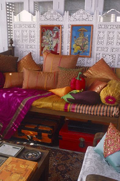 Accent colors are brought out in the plants and the pillows on the couch! Moroccan Living Room Photos (19 of 27) - Lonny | Moroccan ...