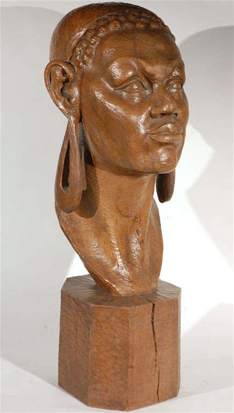 Carved African Wood Head For Sale At 1stdibs