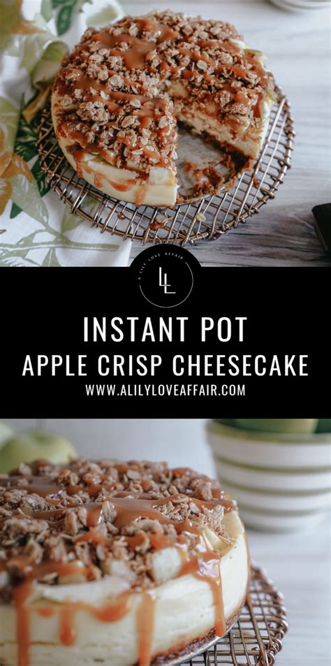 Close the lid on the instant pot and turn the valve to a sealing position. Instant Pot Apple Crisp Cheesecake in 2020 (With images ...