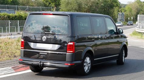 Vw t7 prototype shows multivan's lines in new spy photos. Volkswagen Transporter T7 Test Mule Spied Again ...