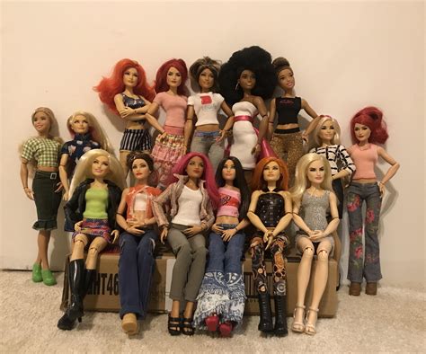 Wwe Divas And A Few Rebodied Barbies I Like These Dolls And The Body