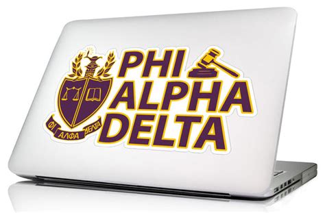 Phi Alpha Delta Laptop Skinwall Decal Sororityshop
