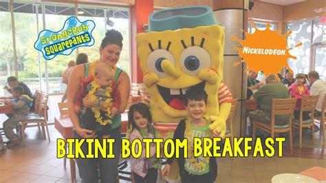 Spongebob Squarepants Bikini Bottom Breakfast Character Meal At