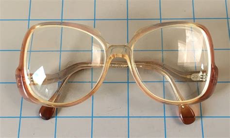 1970s Vintage Oversized Brown To Clear Eyeglasses Vintage Eyeglasses
