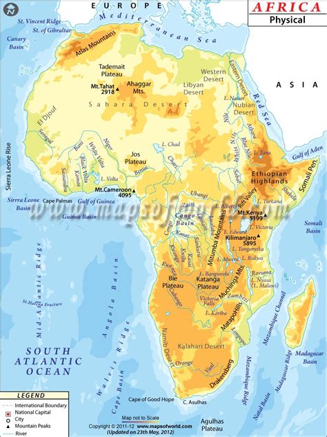 The longest river flowing through the continent of africa is the nile river. Jungle Maps: Map Of Africa Zambezi River