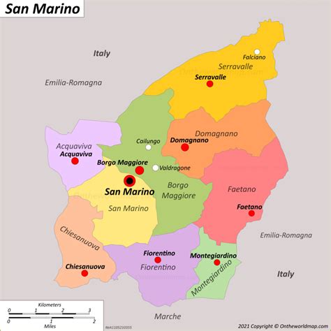 San Marino Map Detailed Maps Of Most Serene Republic Of San Marino