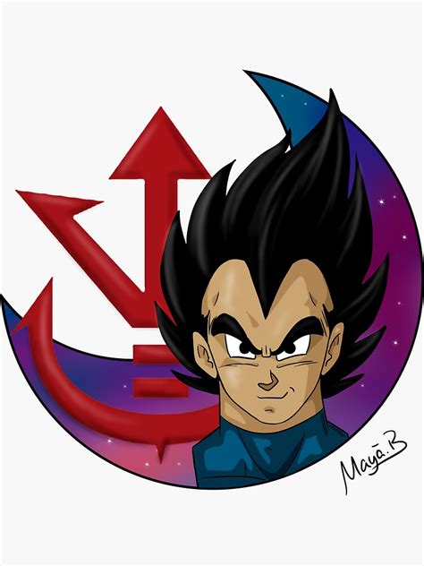 Prince Vegeta Dragon Ball Sticker For Sale By Mayabriefs Redbubble