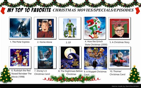 My Top 10 Christmas Specialsmovies By Blueengineliz6 On Deviantart