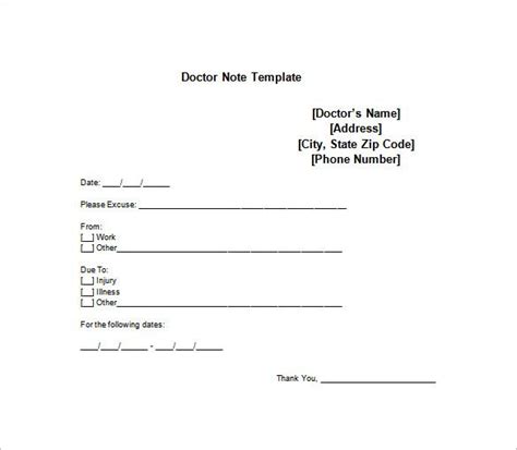 Warum müssen noten immer etwas kosten. 12+ Doctor Note for Work Templates - PDF, Word, Apple ...