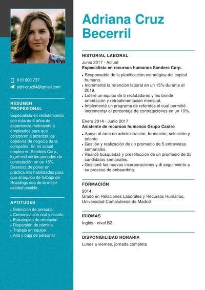 Ejemplos De Curriculum Vitae 2018 Costa Rica