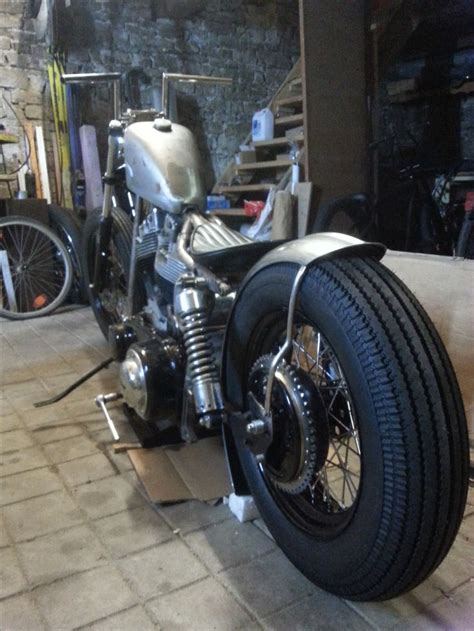 Read the whole story at www.motorcyclistonline.com. August 2015, shovelhead bobber project, rear wheel, custom ...