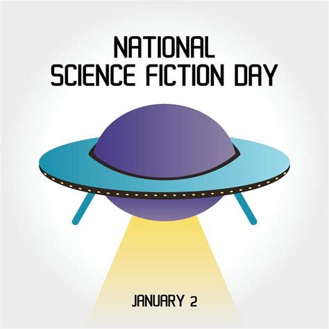 National Science Fiction Day Vector Lllustration 5348533 Vector Art At