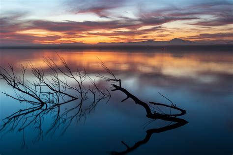 Sunset Over Myall Lake Nsw Australia 4k Wallpaper