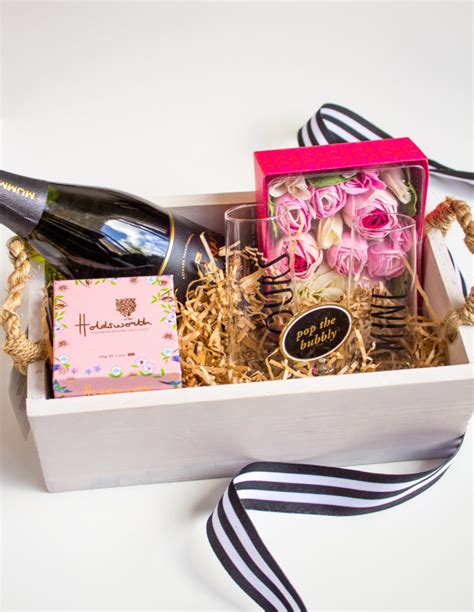 Treat the best lady in you life with chocolates and bubbles. DIY Gift Basket For Her You Can Totally Make ...