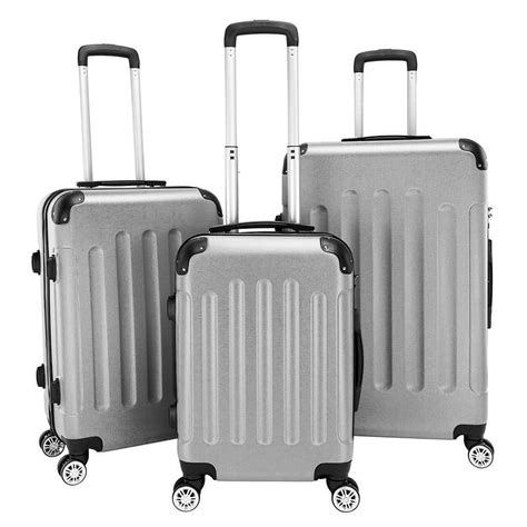 3 Piece Luggage Sets Abs Hardshell Hardside Tsa Lock Lightweight