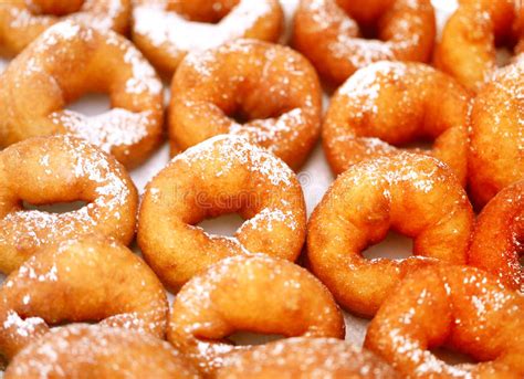 Delicious Rings Donuts Photographed In Close Up Stock Photo Image Of