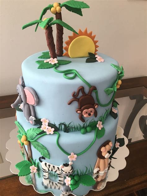 Safari Baby Shower Cake Safari Baby Shower Cake Baby Shower Cakes