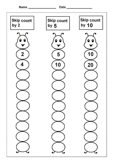 Counting In Multiples Worksheets