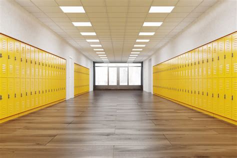 School Hallway Background Images