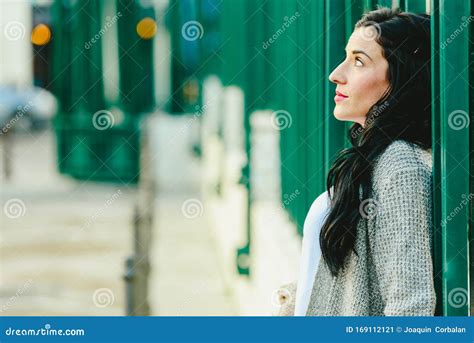 Mature Woman Looking Towards The Sky Stock Image Image Of Outdoors