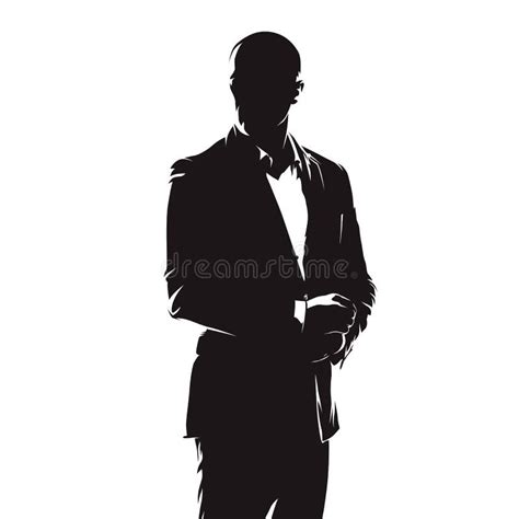 Business Man In Suit Abstract Comics Drawing Stock Vector