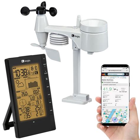 Logia 5 In 1 Indooroutdoor Weather Station Remote Monitoring System