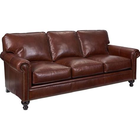 Shop Broyhill Harrison Leather Sofa Free Shipping Today Overstock