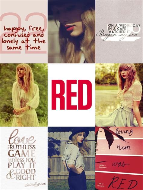 I really wish i was able to go to the fearless 2009 tour! Taylor Swift RED Album/Era Aesthetics Photo Collage by ...