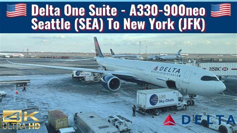 Delta Airlines A330 900neo Delta One Suite Seattle Sea To New