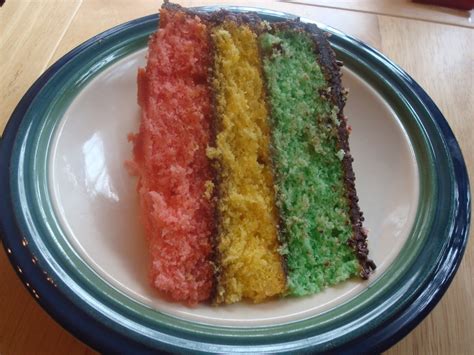 Mocha Me Italian Rainbow Cookie Cake