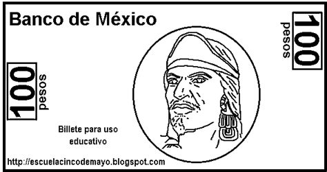 Billetes Para Colorear De Mexico Imagui