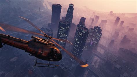 6400x3600 Grand Theft Auto V Gta 5 Helicopter Sky Building