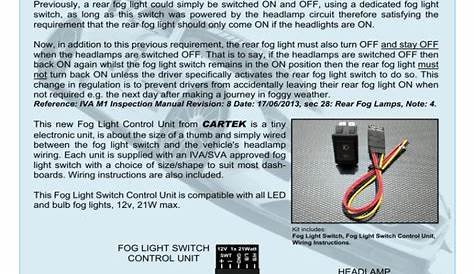 Fog Light Control Wiring Diagram