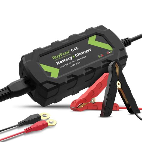 Buy 12v Trickle Charger Roypow 3 Amp Battery Maintainer For 12 Volt