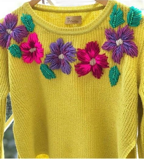 Pin By Sil Med On Bordado Embroidery Sweater Baby Sweater