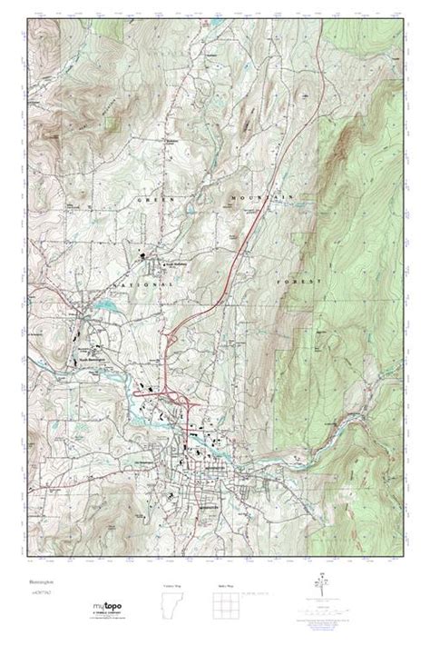 Mytopo Bennington Vermont Usgs Quad Topo Map