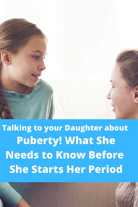 10 tips for talking to your daughter about puberty and her period first period kits first