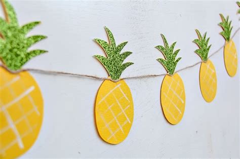 Pineapple Crafts Diy Summer Garland Thats Festive And Sweet