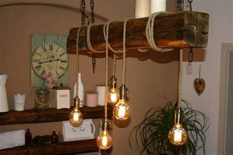 Lampen selbermachen 25 diy lampenideen zum nachbasteln. Hängelampe Balkenlampe Lampe vintage Esstischlampe Landhaus in Sachsen - Chemnitz ...