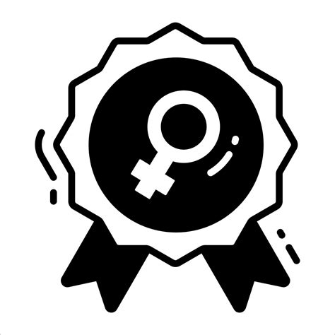 Badge With Female Symbol Vector Design Of Feminism Badge 23065638