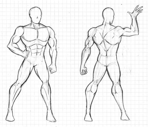Muscle Male Anime Body Base Img Primrose