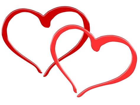 Png Herz Rot Illustration Mit Zwei Roten Herzen Valentinstagherz