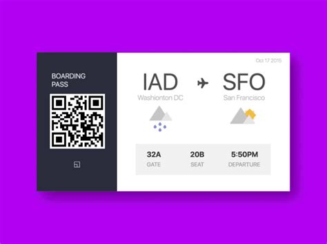 Boarding Pass Concept Uplabs